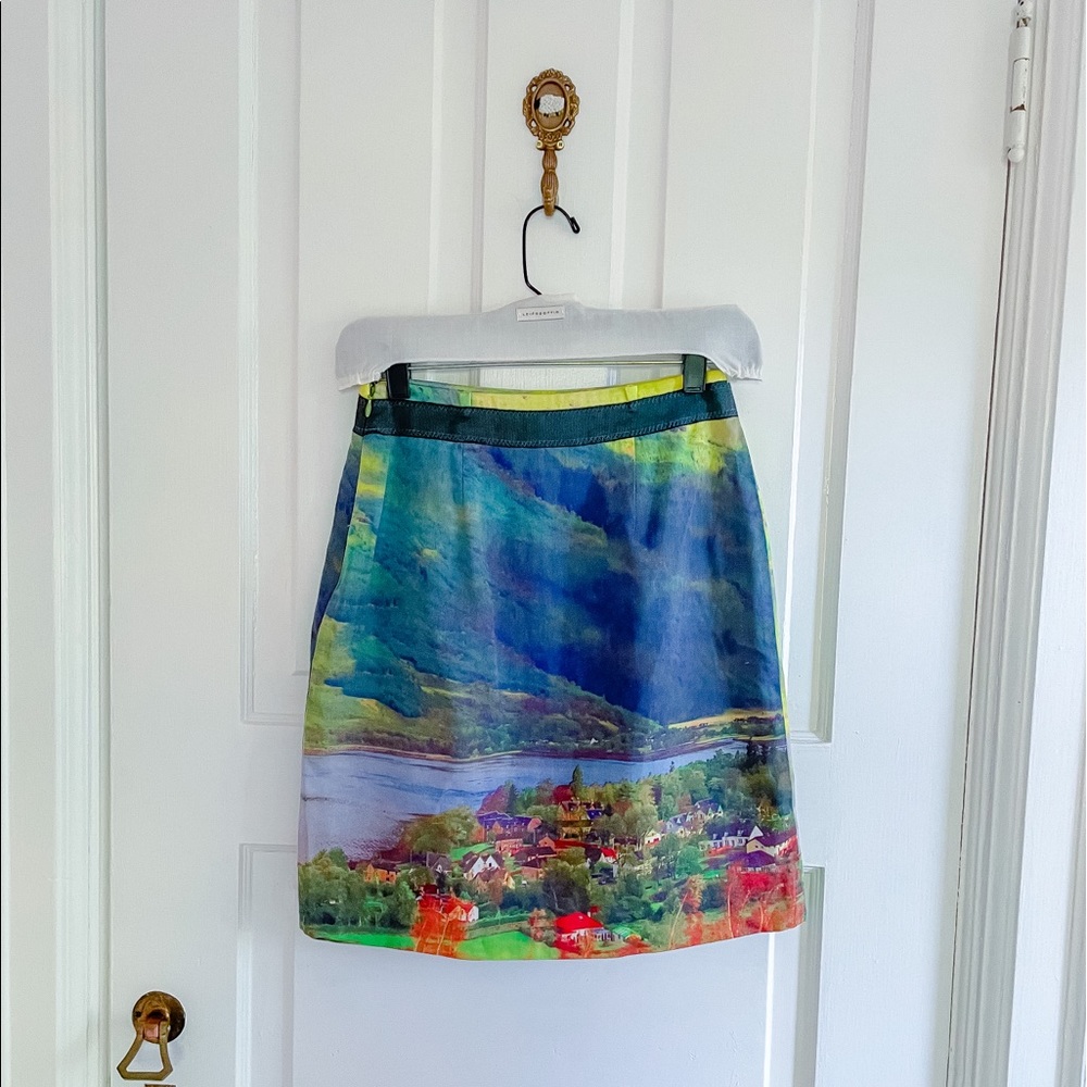 Anthropologie Scenic Printed Skirt